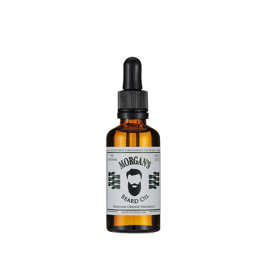 Morgan's Pomade Beard Oil with Brazil Orange Essence - 50ml, Moisturizes & Conditions Beard, Men's Grooming