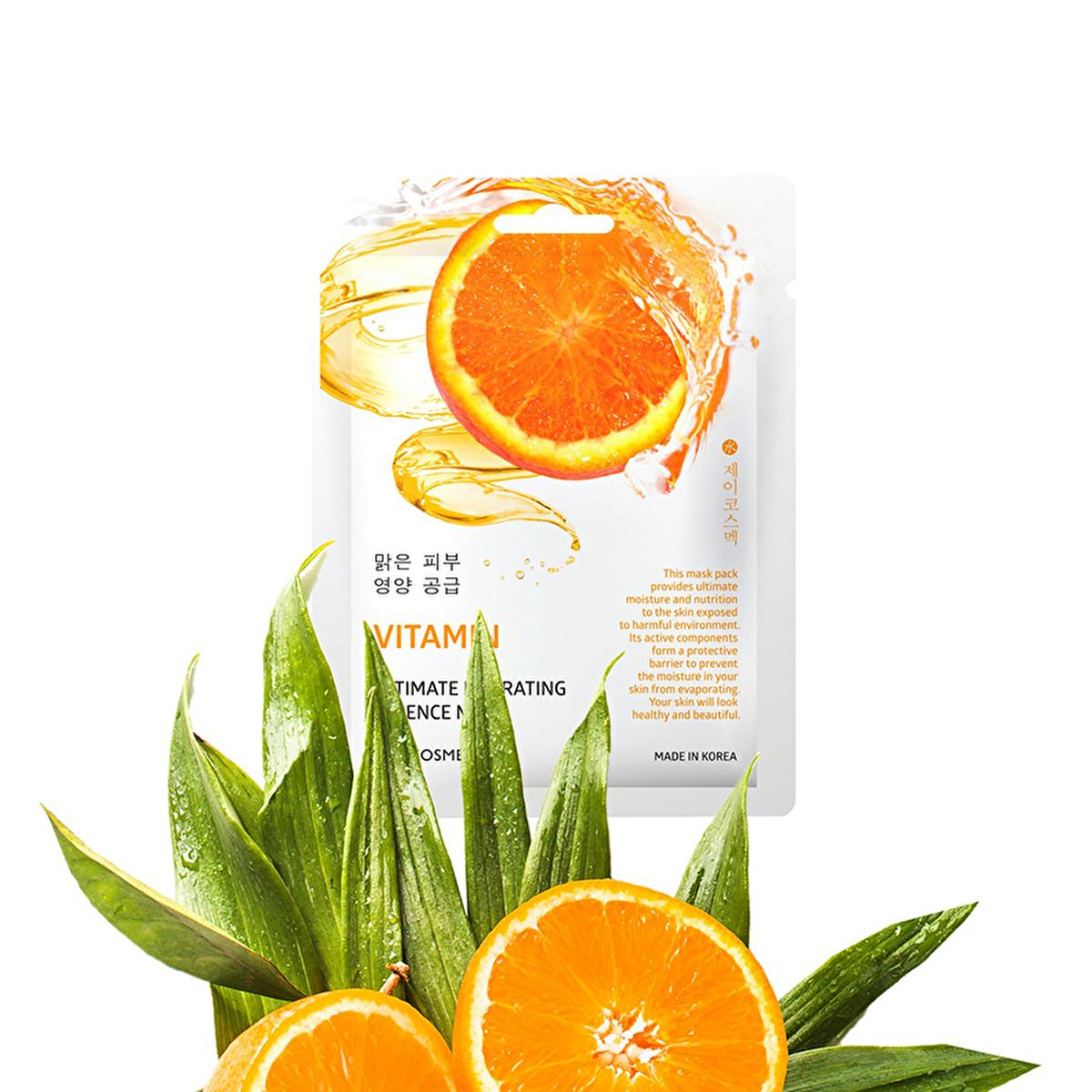 JKosmec Hydrating Vitamin Korean Face Mask - 25ml, Nourishing & Brightening Complexion