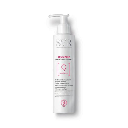 SVR Sensifine Dermo Nettoyant - Gentle Facial Cleanser & Makeup Remover for Sensitive Skin