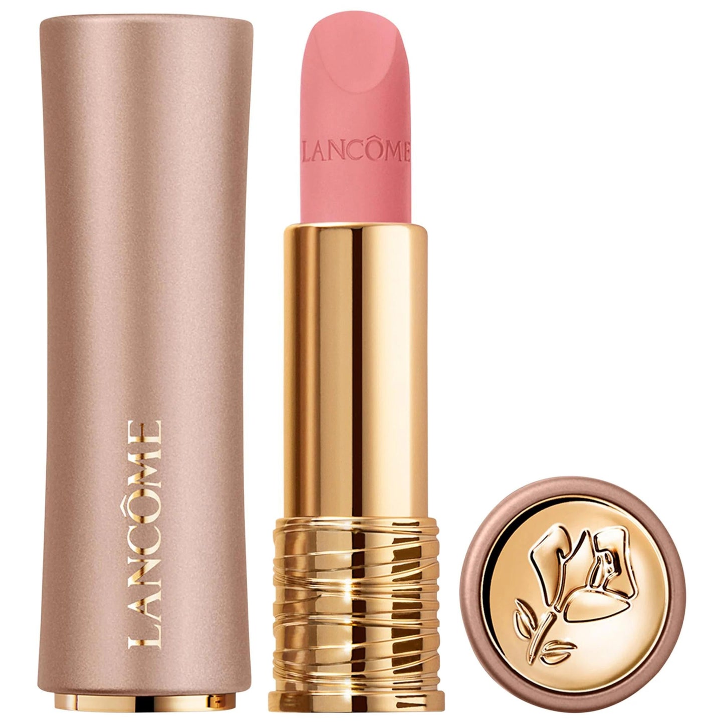 L'Absolu Rouge Intimatte Buildable Soft Matte Lipstick - Hydrating, Long-Lasting Lip Color