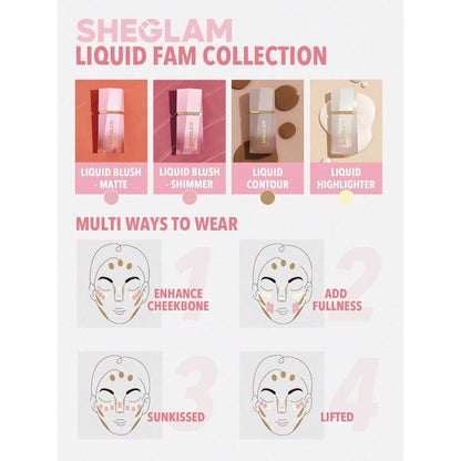 Sheglam Glow Bloom Liquid Highlighter in Vanilla Frost 5.2ml