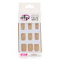 Eklips False Nails Gold Simli Oval - High-Quality, Customizable Nail Tips for Salon-Quality Results at Home
