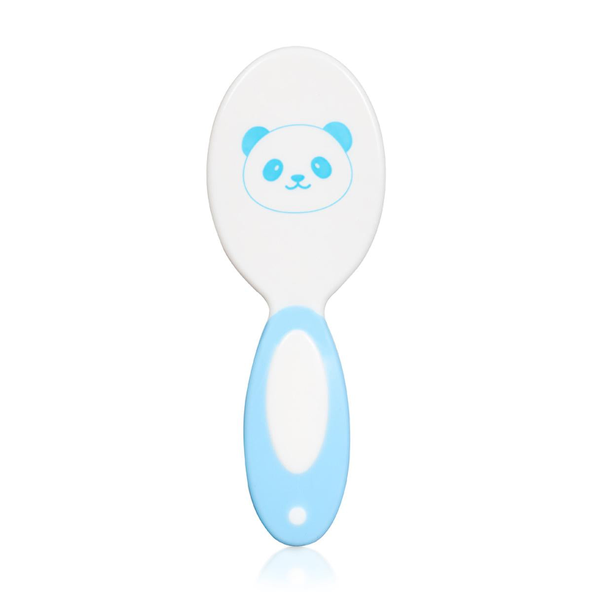 Eklips Baby Hair Brush and Comb Set - Natural Bristle Brush & Round-Tipped Comb for Gentle Infant Hair Care