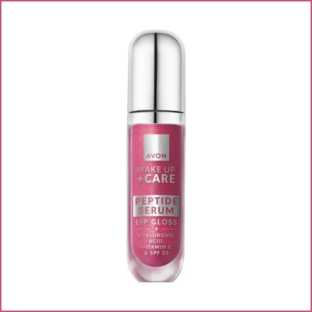 Avon Make Up + Care Peptide Serum Gloss SPF20 Dewy Pink 6ml