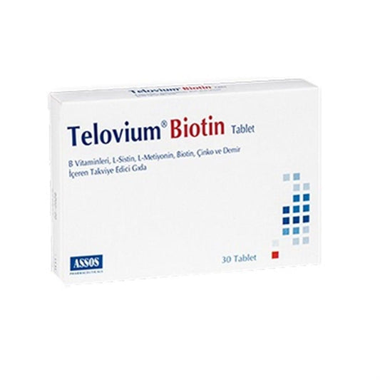 Telovium Biotin - 30 Tablets with Vitamins & Minerals