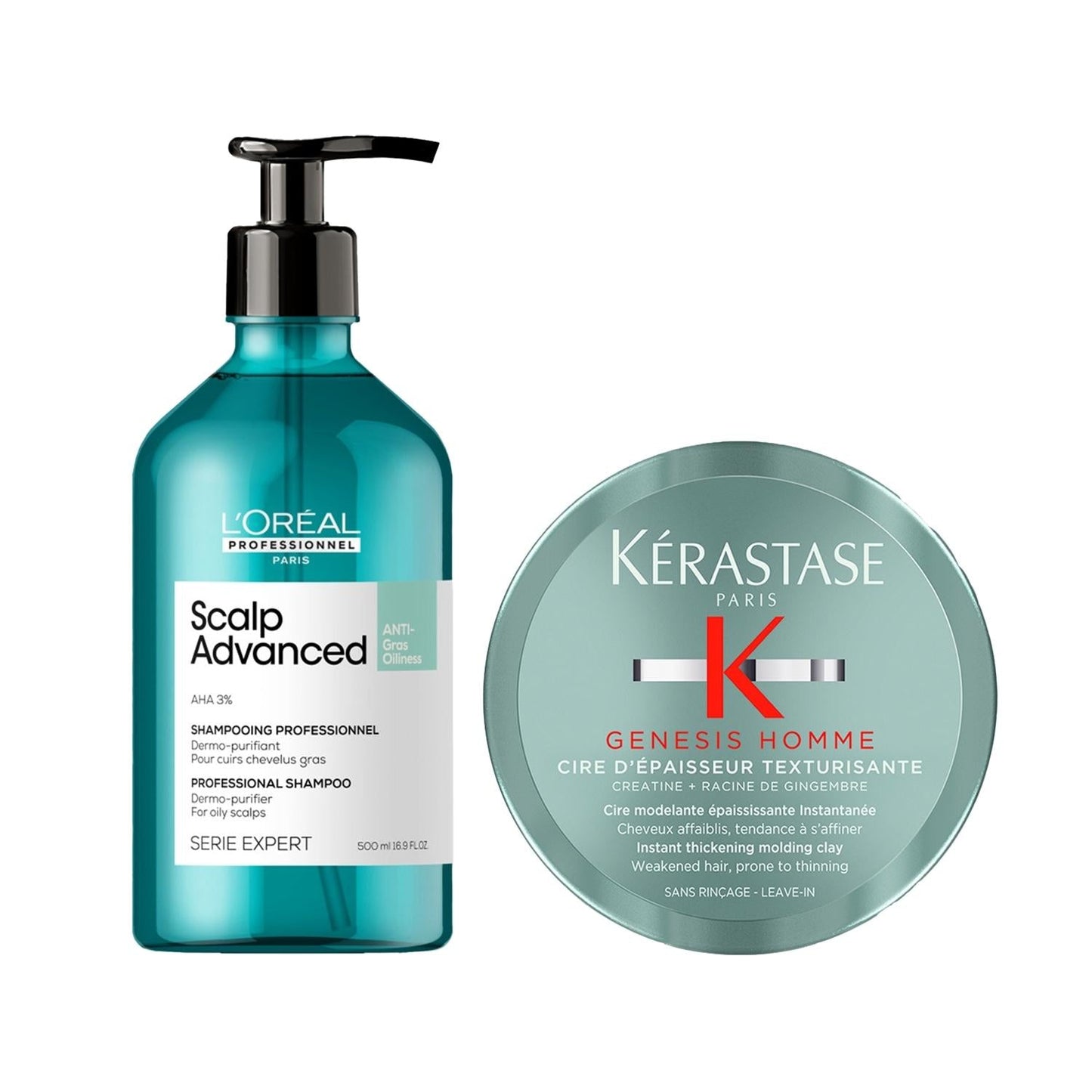Kerastase & L'Oreal Professionnel Men's Purifying Duo