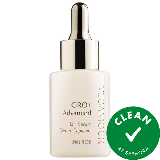 Vegamour GRO+ Advanced Hair Serum for Thinning Hair - Vegan, Gluten-Free, Cruelty-Free, Improves Hair Density & Reduces Shedding