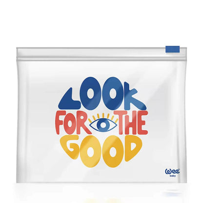 Wee Baby Eye Pattern Storage Bag with Secure Lock 1 Piece