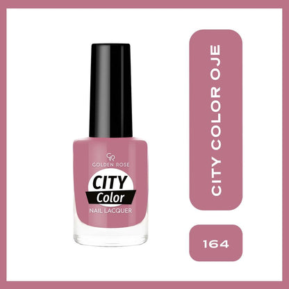 Golden Rose City Color Nail Lacquer Glossy Polish 164
