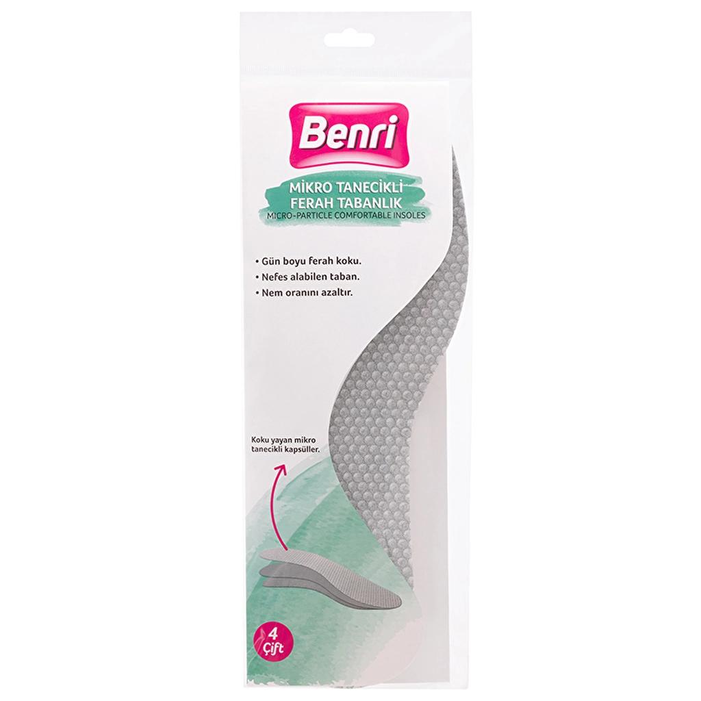 Benri Micro-Granule Refreshing Insoles 4 Pairs