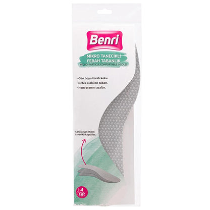 Benri Micro-Granule Refreshing Insoles 4 Pairs