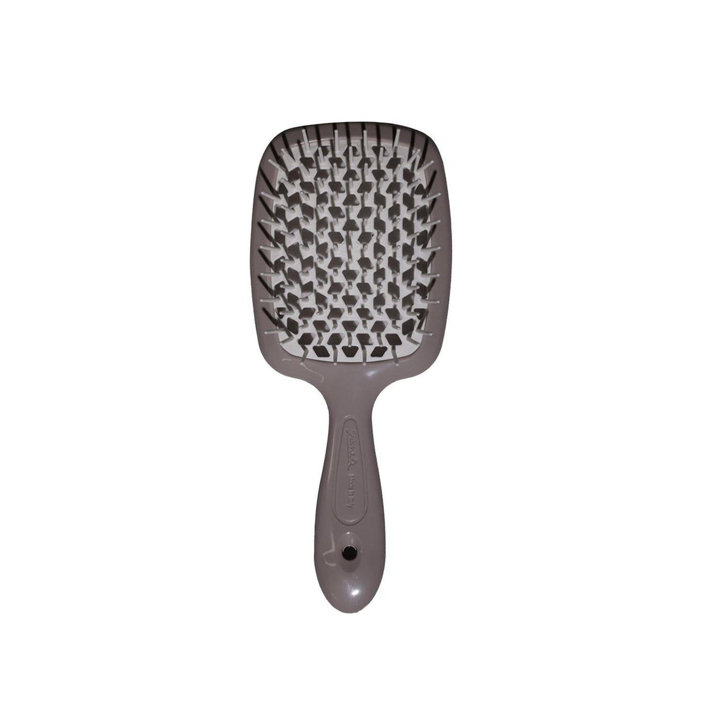 Janeke Superbrush Detangling Hair Brush in Grey & White
