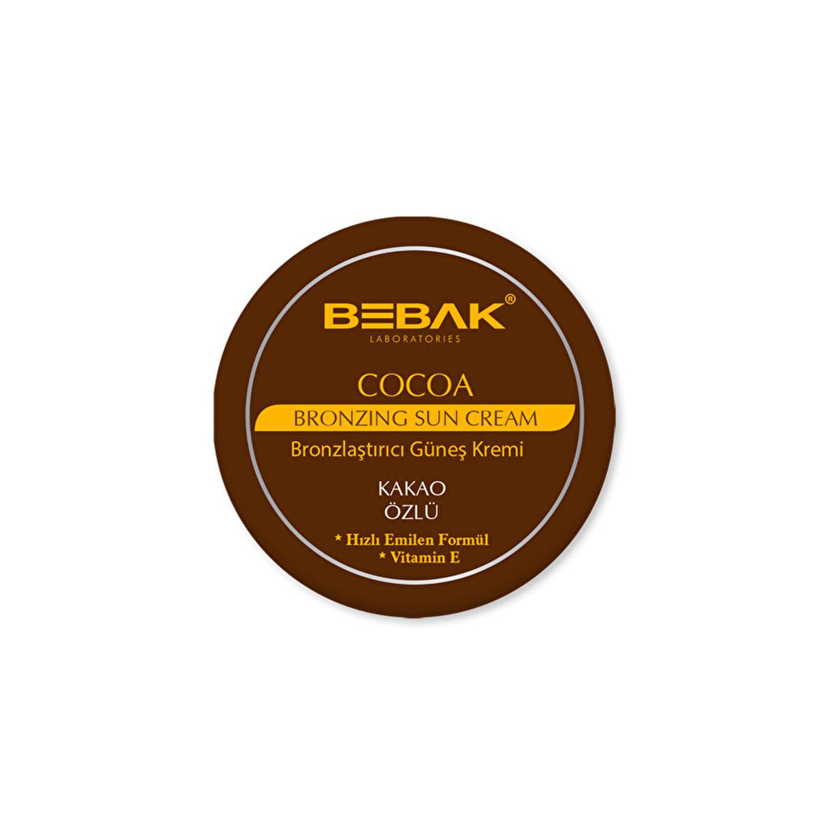 Bebak Cacao Sunless Tan Cream - Fast-Absorbing Formula for Quick Tanning | Ideal for Dark Skin | 100 ml