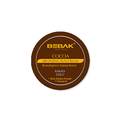 Bebak Cacao Sunless Tan Cream - Fast-Absorbing Formula for Quick Tanning | Ideal for Dark Skin | 100 ml