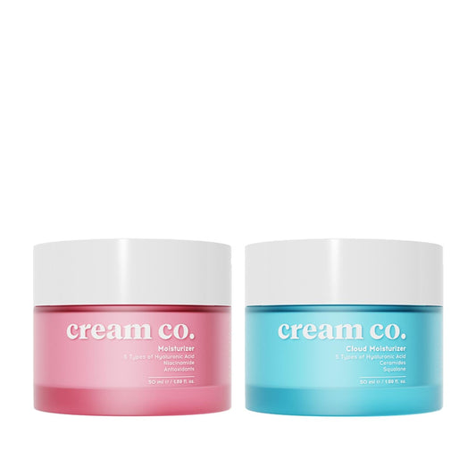 Cream Co. Moisturizing Cream Set: Soothe & Hydrate Sensitive Skin | Affordable Hydrating Skincare for Daily Use