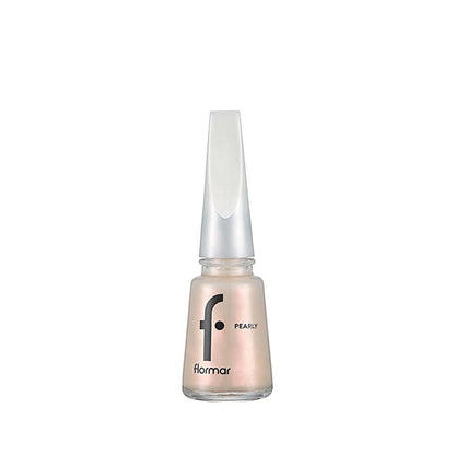 Flormar Pearly Nail Polish: Long-Lasting, High Pigment Shimmering Color for Elegant Nails - Snow Glam