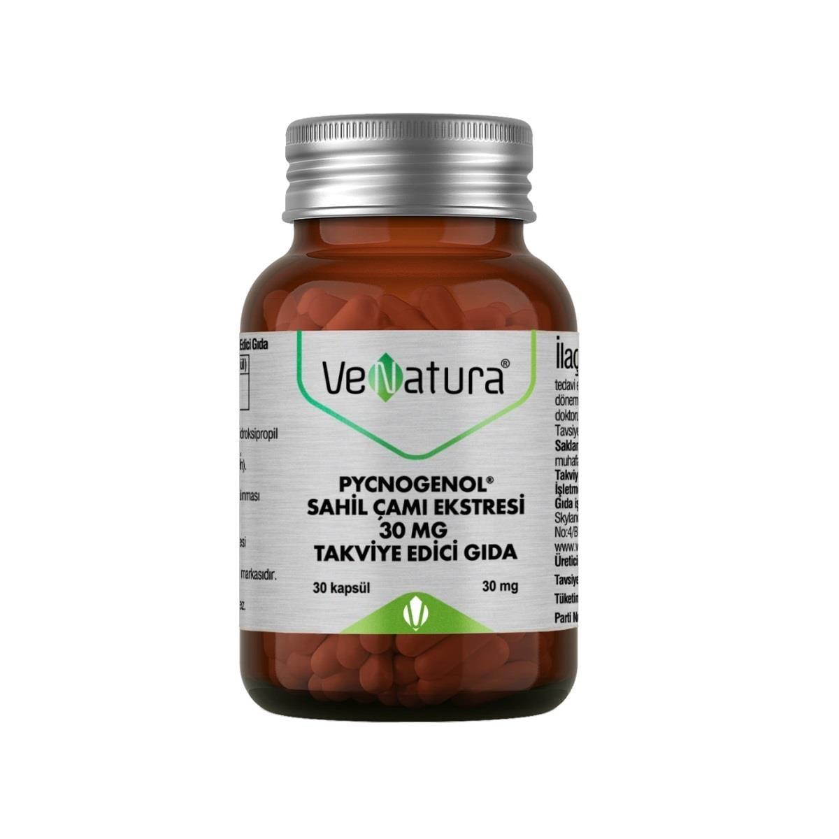 VeNatura Pycnogenol French Maritime Pine Bark Extract 30 Capsules