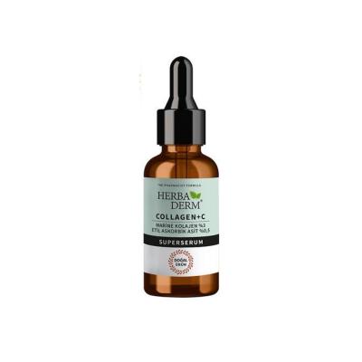 Herbaderm Collagen C Superserum 30ml - Anti-Aging Skincare, Natural Collagen Serum for Skin Firmness and Hydration