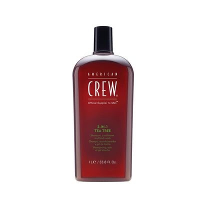 American Crew 3-in-1 Tea Tree Shampoo & Conditioner 1000 ml
