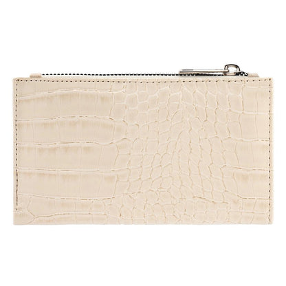Eklips Cream Croco Wallet Stylish Daily Accessory