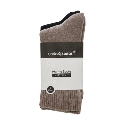 BCB Essentials Boot Socks Black & Beige 2 Pairs Size 35-38