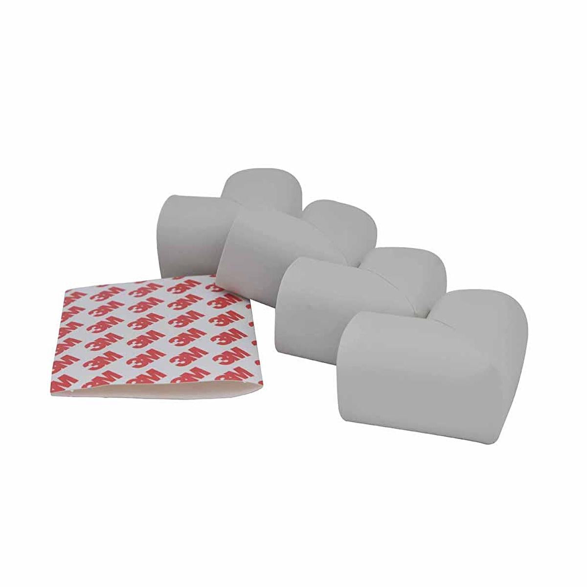 Miny Baby Corner Protector, Soft Rubber Edge Guard for Child Safety - 4 Pack, Grey