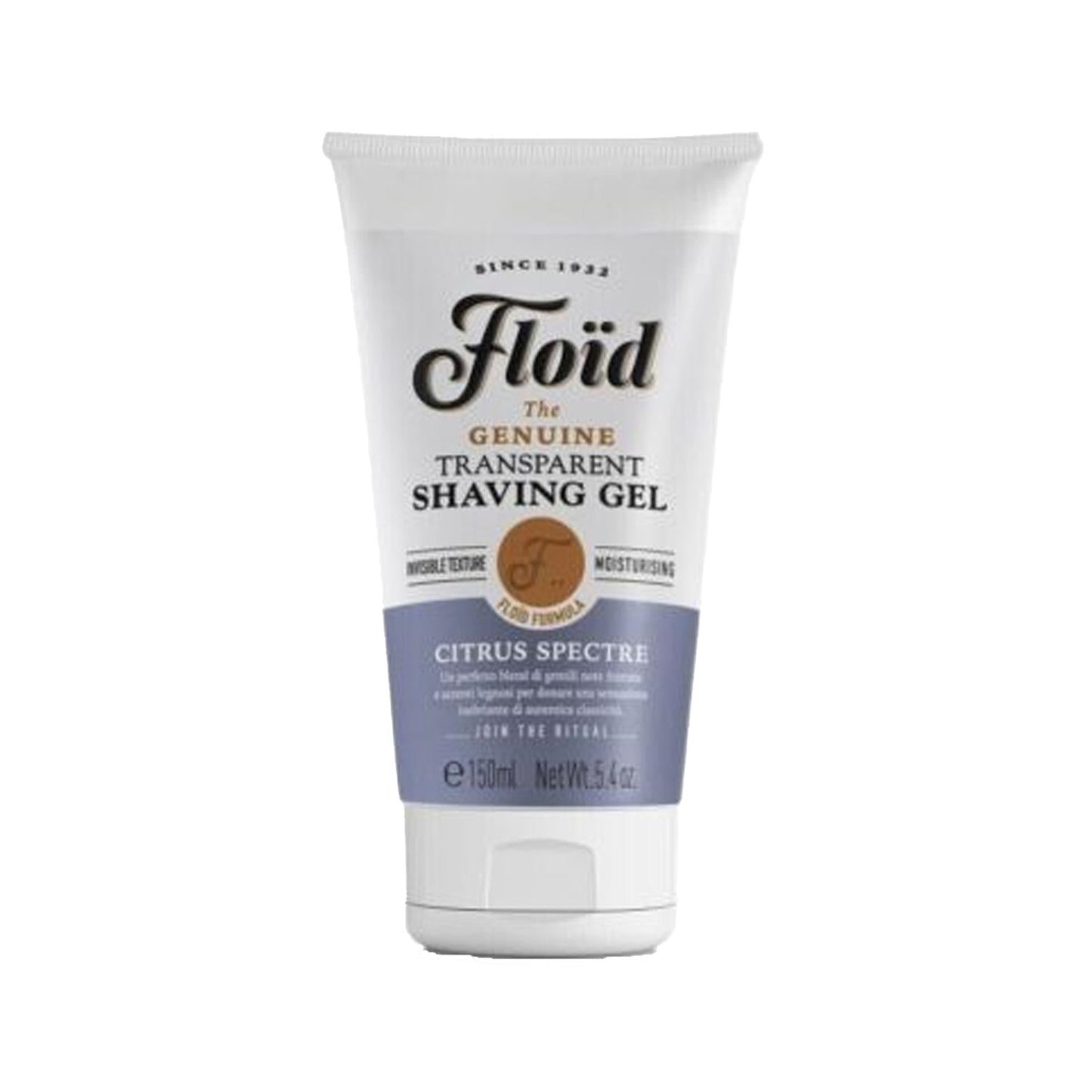 Floid Citrus Spectre Transparent Shaving Gel - 150ml, Refreshing Citrus Scent for Smooth Shave