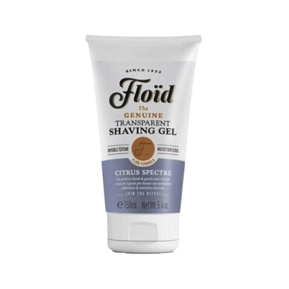 Floid Citrus Spectre Transparent Shaving Gel - 150ml, Refreshing Citrus Scent for Smooth Shave