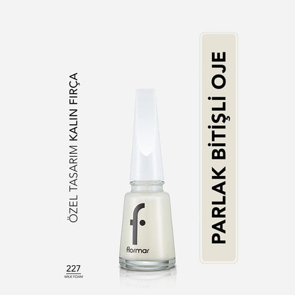Flormar Nail Enamel Pigmented Nail Polish 227 Milk Foam