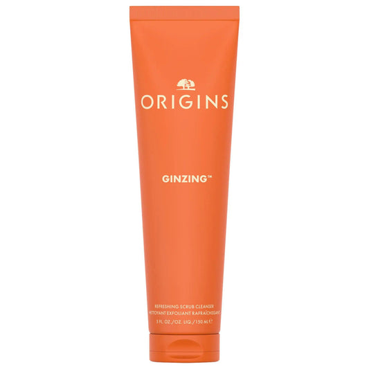 GinZing Refreshing Scrub Cleanser - Vegan Exfoliating Face Cleanser for Brightening Skin, Cruelty-Free & Natural Ingredients