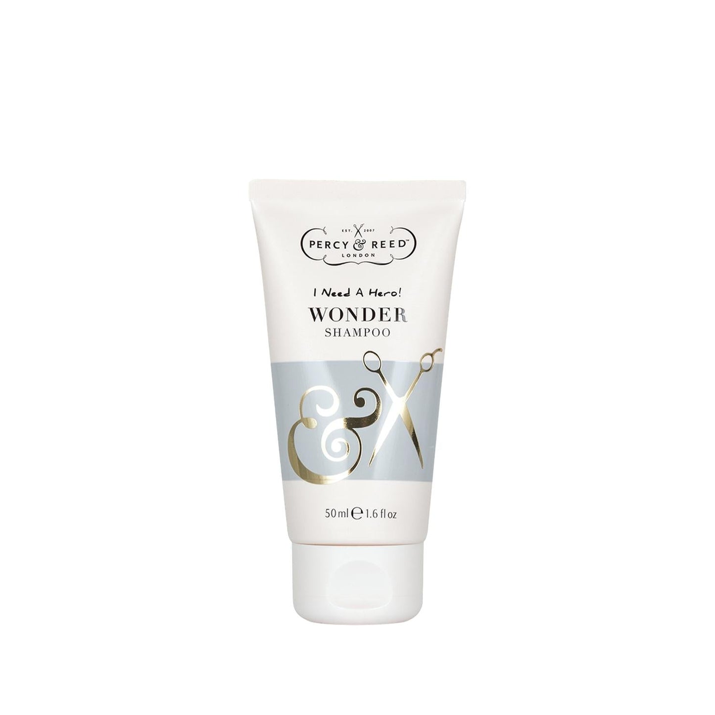 Percy & Reed I Need A Hero. Sulfate-Free Shampoo (50ml) - Gentle Cleansing for Sensitive Scalp, Travel Size Hair Care