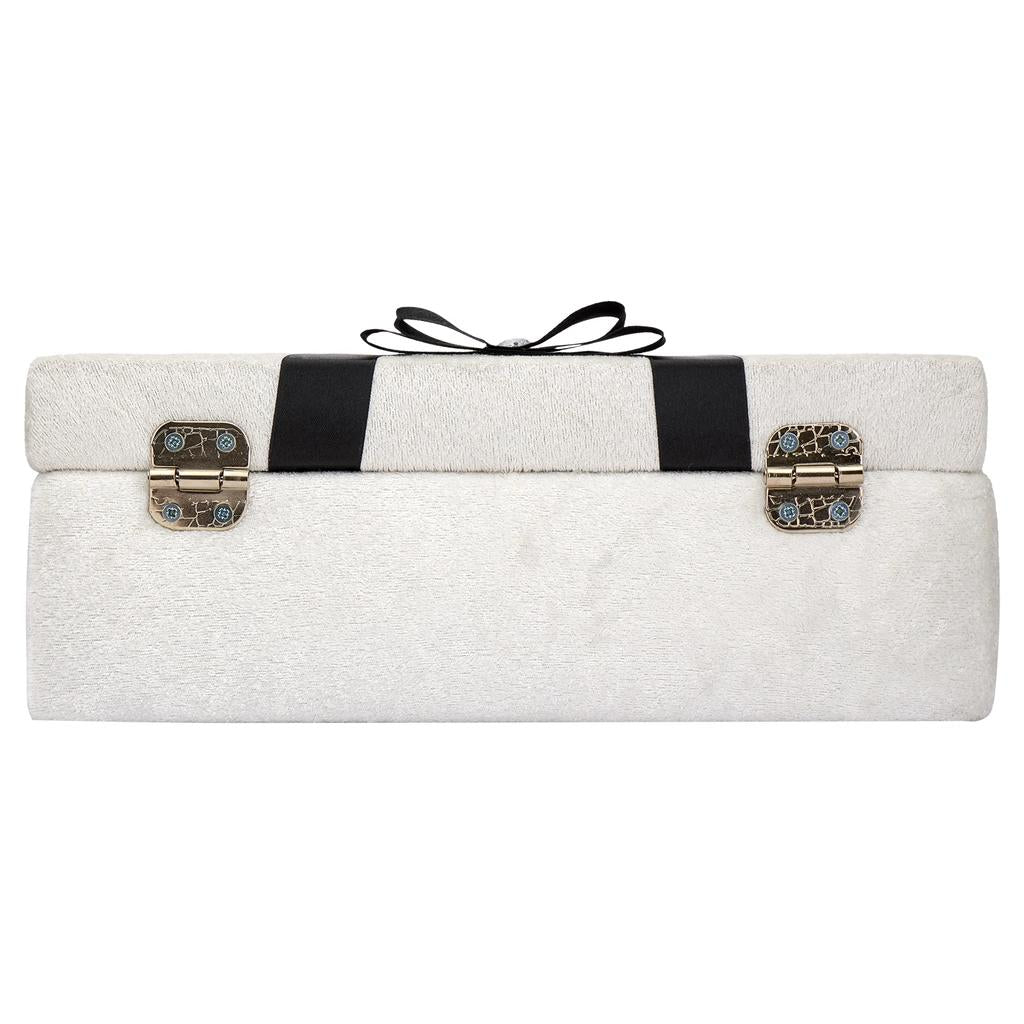 Eklips White Groom Gift Pouch for Wedding Traditions