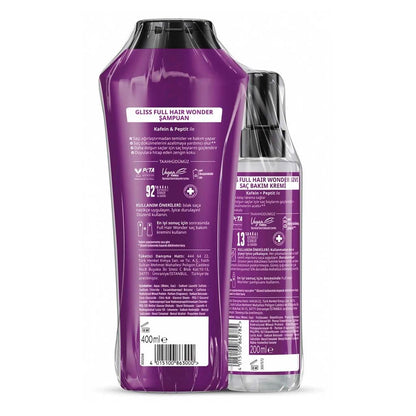 Gliss Full Hair Wonder Shampoo 400ml & Conditioner 200ml Set
