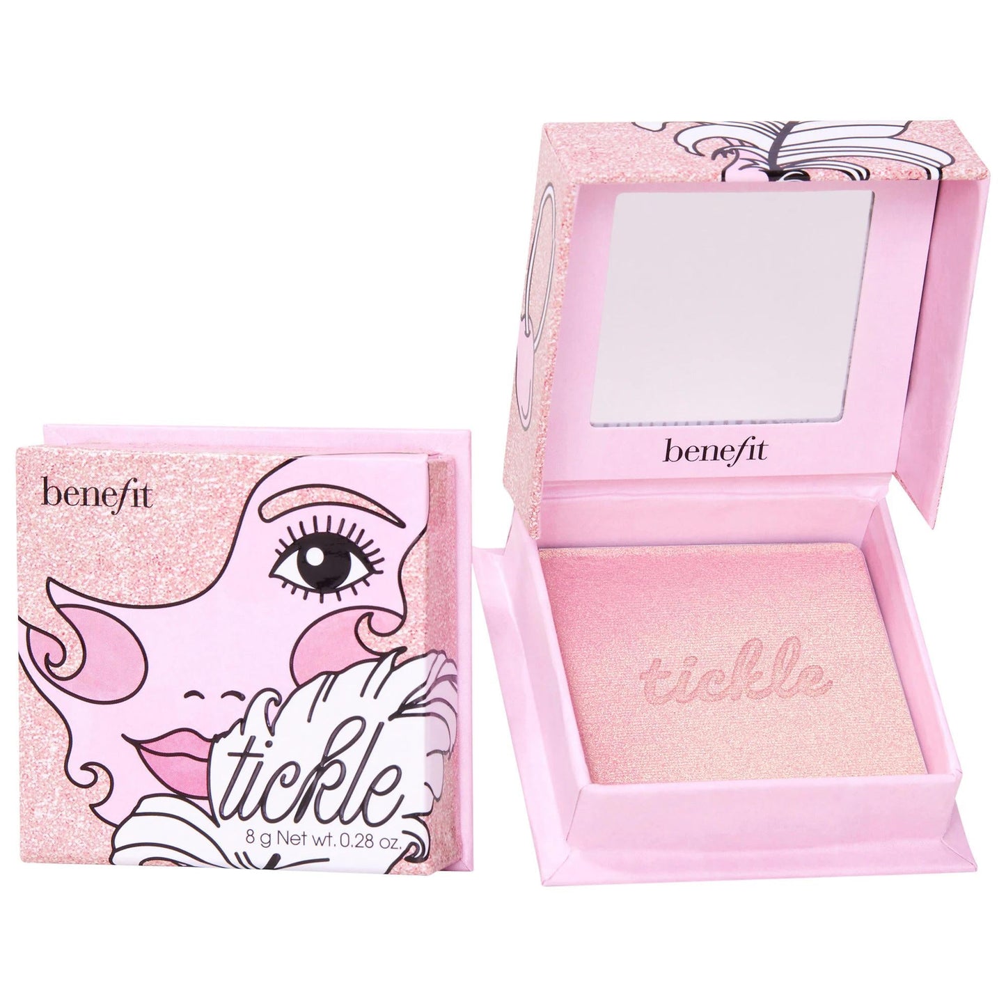 Cookie and Tickle - Silky Soft Powder Highlighter for Natural Glow, Chemical-Free & Buildable Coverage