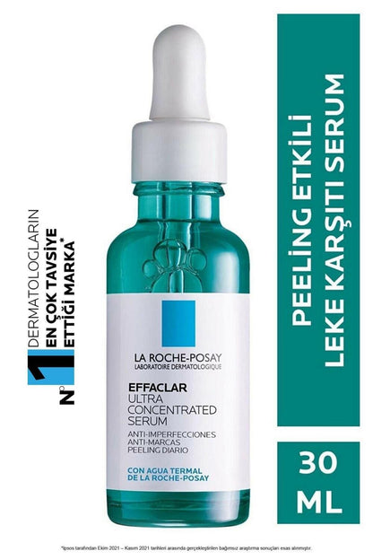 La Roche Posay Effaclar Ultra Concentrated Acne Treatment Serum - Anti-Acne, Blackhead Reduction, 1.01 fl oz