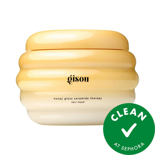 Gisou Honey Gloss Hydrating Hair Mask: Ceramide Therapy for Dry, Damaged Hair - Intense Shine, Deep Hydration, & Split End Repair