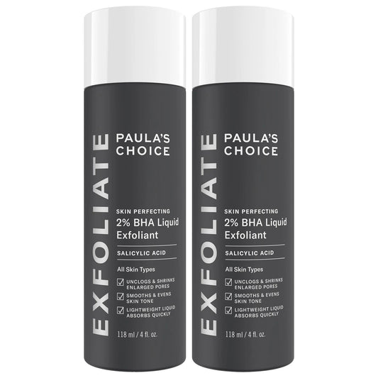 Paula's Choice BHA Expert Exfoliation Duo: 2% Salicylic Acid Toner for Pore Minimizing, Acne Treatment, and Smooth Skin