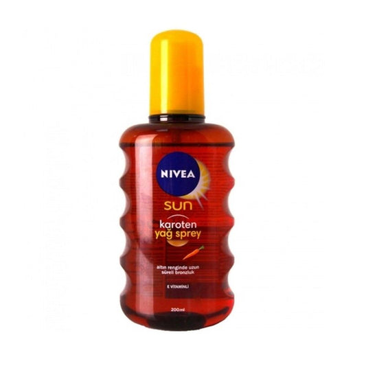 Nivea Sun Karoten Tanning Oil 6.76 fl oz - Achieve a Deep, Golden Tan with Intense Tanning Effect