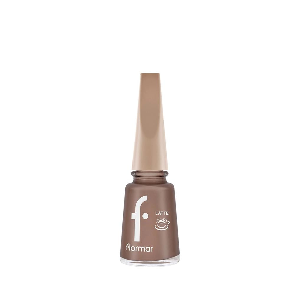 Flormar Velvet Mocha 007 High-Shine Brown Nail Polish 11ml