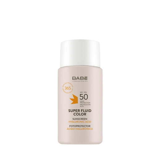 Babe Tinted Facial Sunscreen SPF 50+ - Light Coverage, Even Skin Tone - Sun Protection Face, Travel Size (50ml)