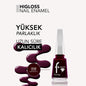 Flormar Higloss Long-Wear Gel-Look Nail Polish 008 Burgundy Velvet