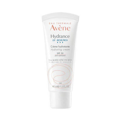 Avene Hydrance UV-Rich Moisturizing Cream SPF 30 - Hydrating, Non-Greasy, Sun Protection for Dry Skin