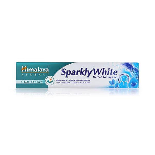 Himalaya Herbals Sparkly White Toothpaste - Natural Oral Care & Teeth Whitening Solution, 75ml