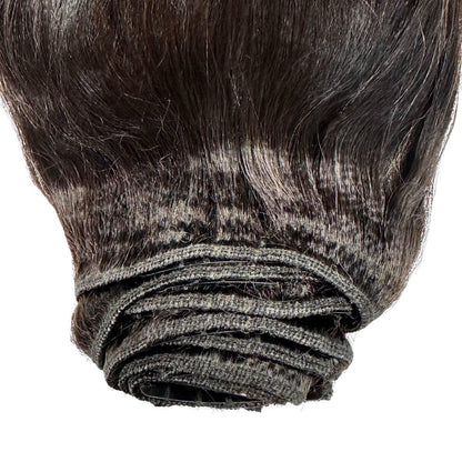 Yaki Straight Clip-In 100% Human Hair  Extensions