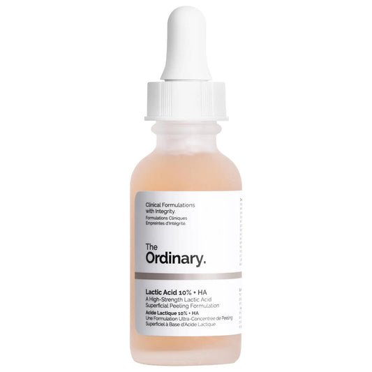 The Ordinary Lactic Acid 10% + HA 2% Exfoliating Serum - Anti-Aging, Vegan Skincare for Smoother Skin