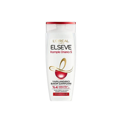 L'Oreal Elseve: Keratin Hair Repair Shampoo - Restructuring Shampoo for Damaged Hair, Protects Against Breakage - 300ml / 10.14 fl oz