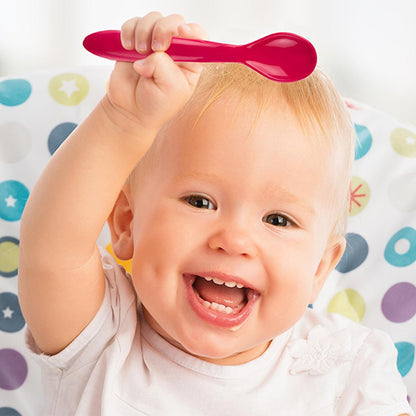 Babyjem Baby Utensil Set - Soft Baby Cutlery & Dishwasher Safe Feeding Tools for Self-Feeding Infants