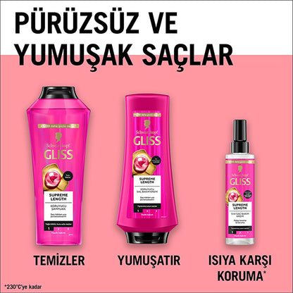 Gliss Supreme Length Liquid Hair Cream 200ml - Nourishing Hair Care for Softer, Shinier Long Hair