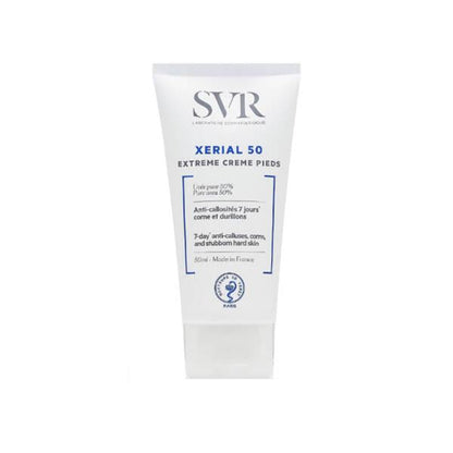 SVR Xerial 50 Extreme Foot Care Cream - Intensive Moisturizer for Dry Heels & Skin, 1.69 fl oz