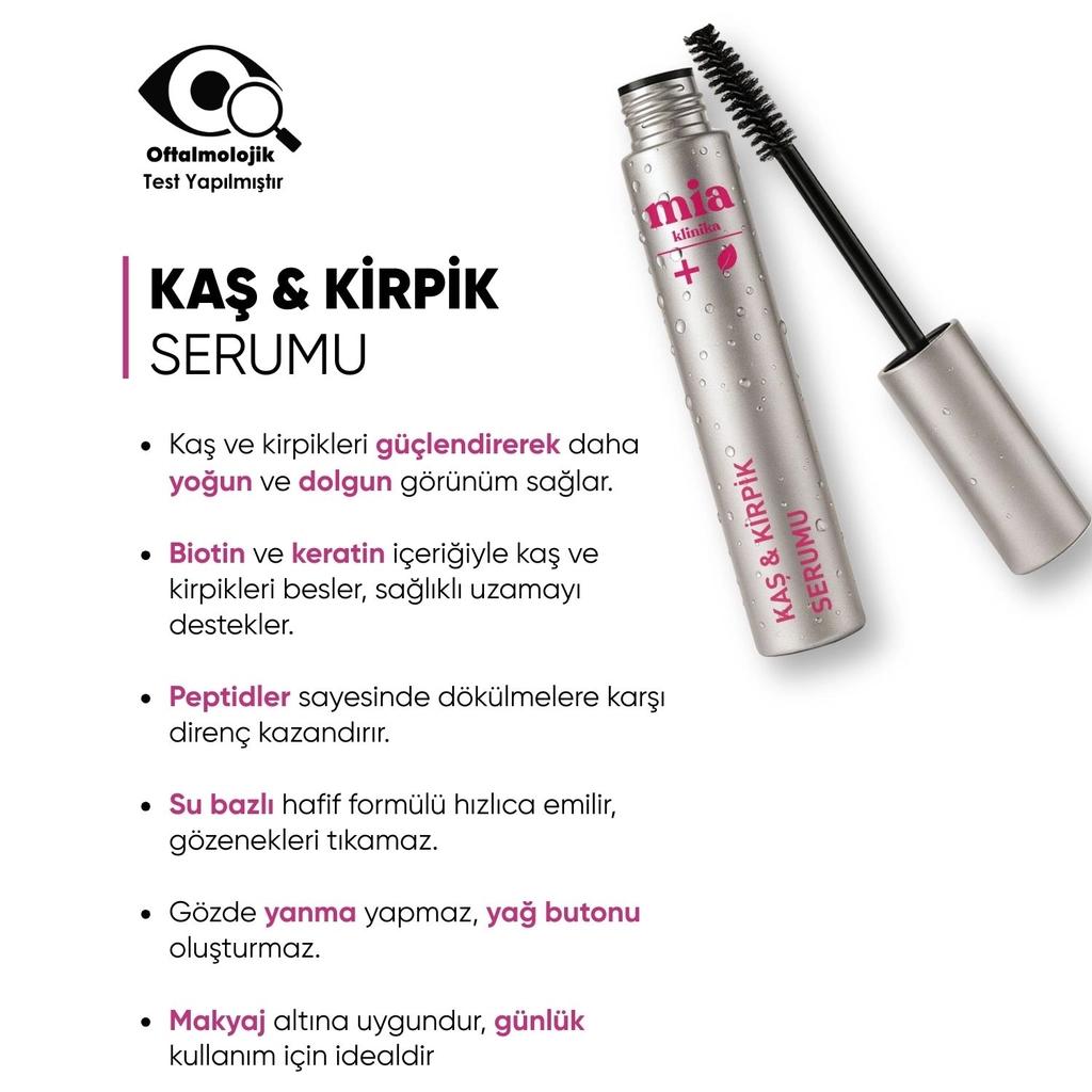 Mia Klinika Lash & Brow Serum for Fuller Lashes 6 ml